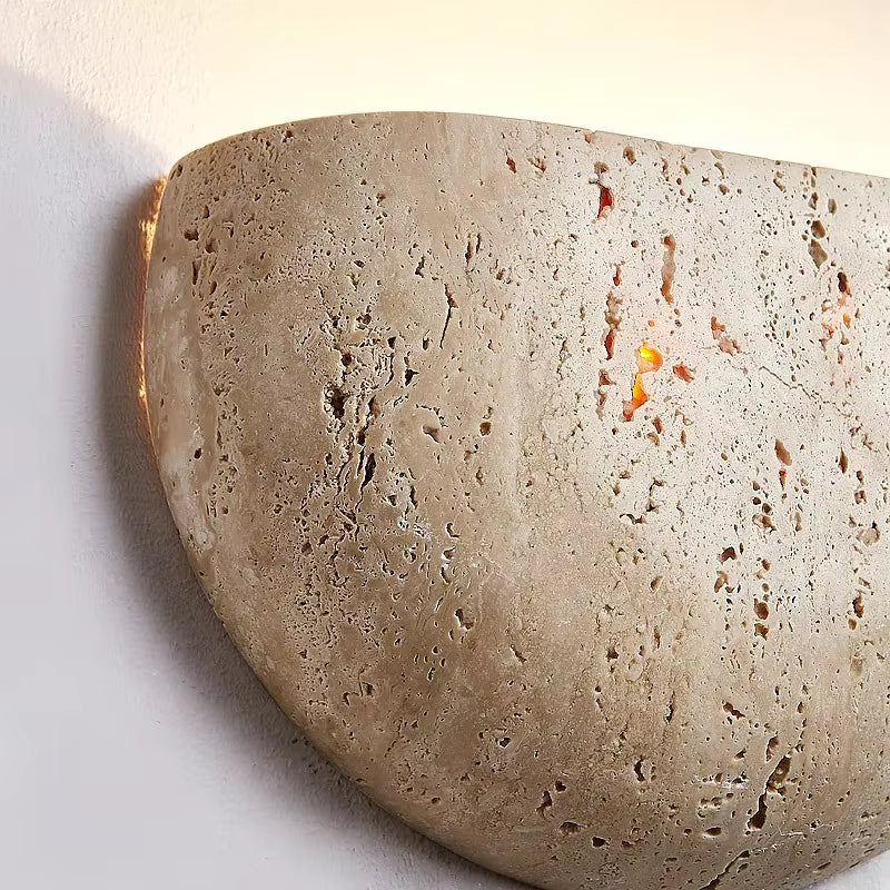 Natural Yellow Stone Wall Lamp