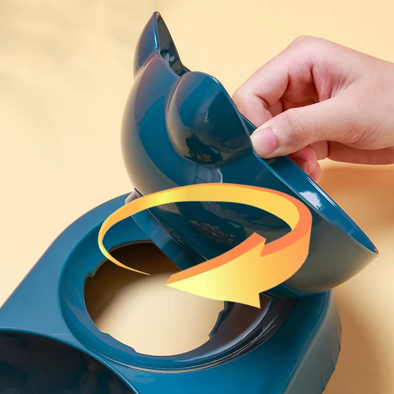 Triple Cat Bowls Feeder