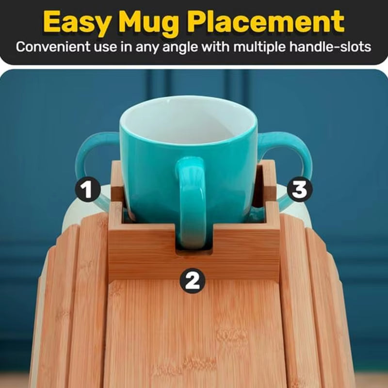 Sofa Arm Tray with Cup Holder
