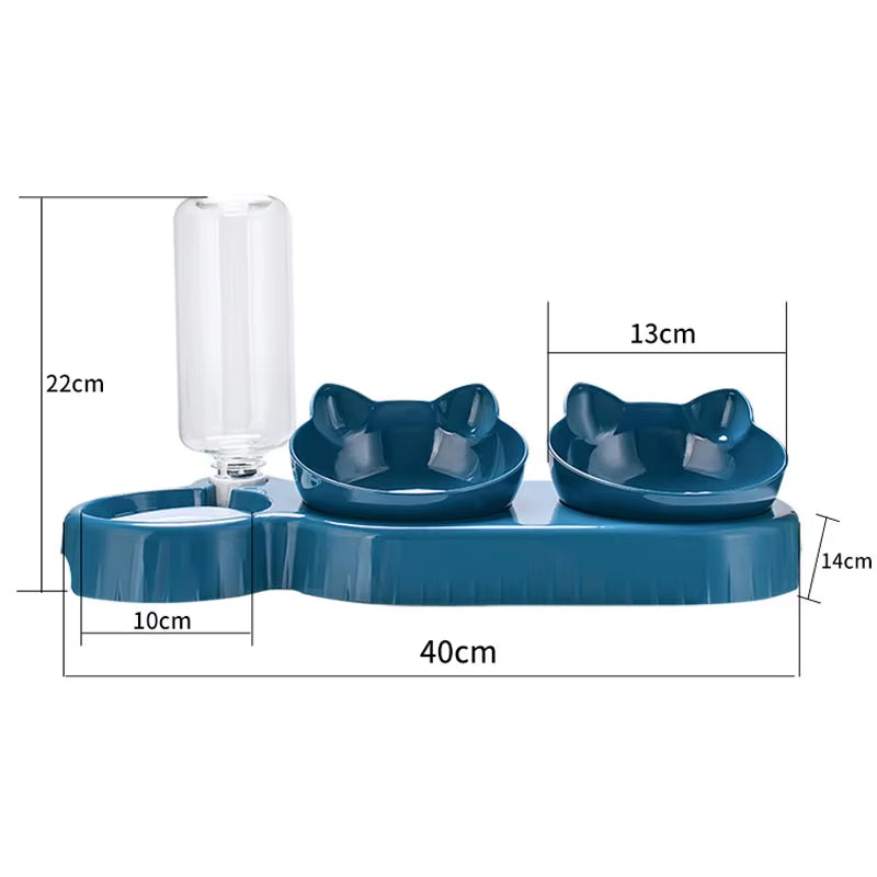 Triple Cat Bowls Feeder