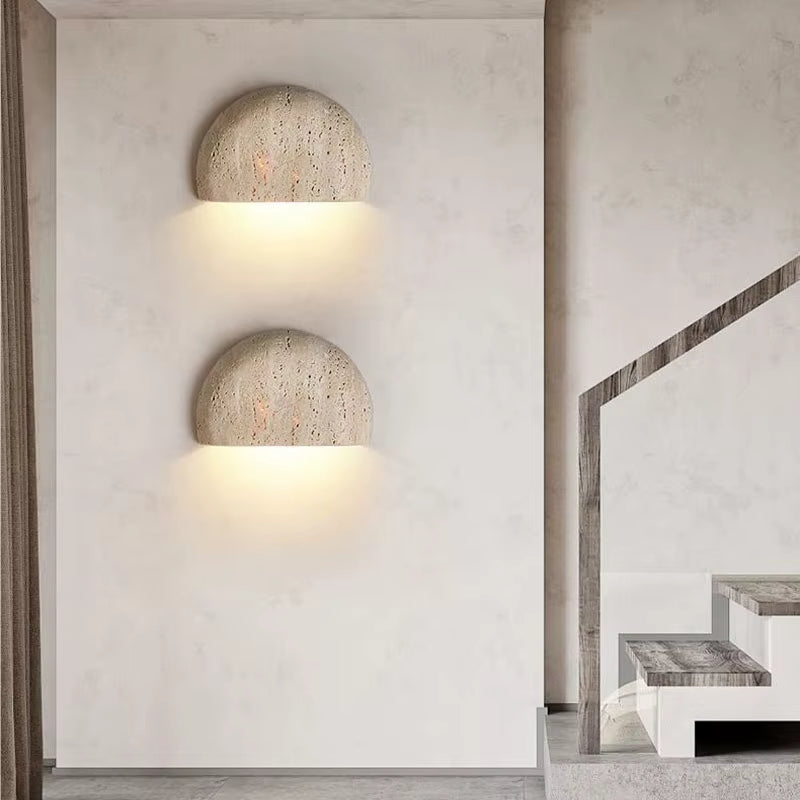Natural Yellow Stone Wall Lamp
