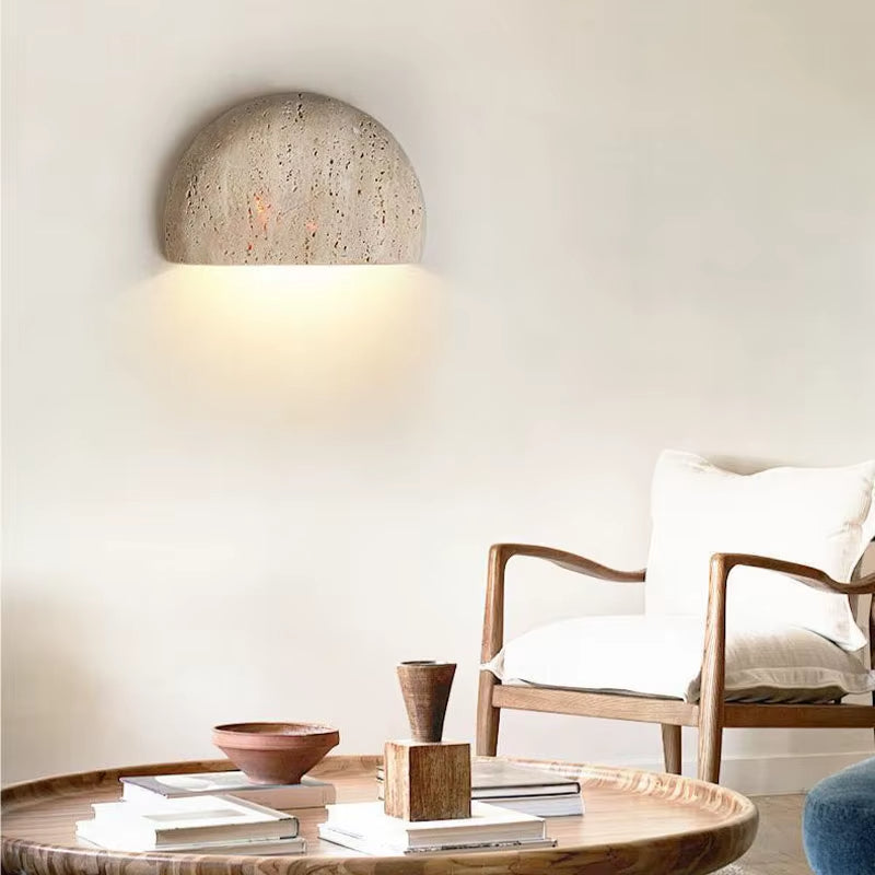 Natural Yellow Stone Wall Lamp