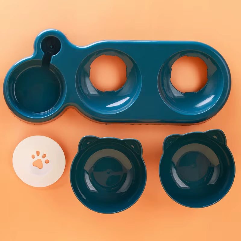 Triple Cat Bowls Feeder